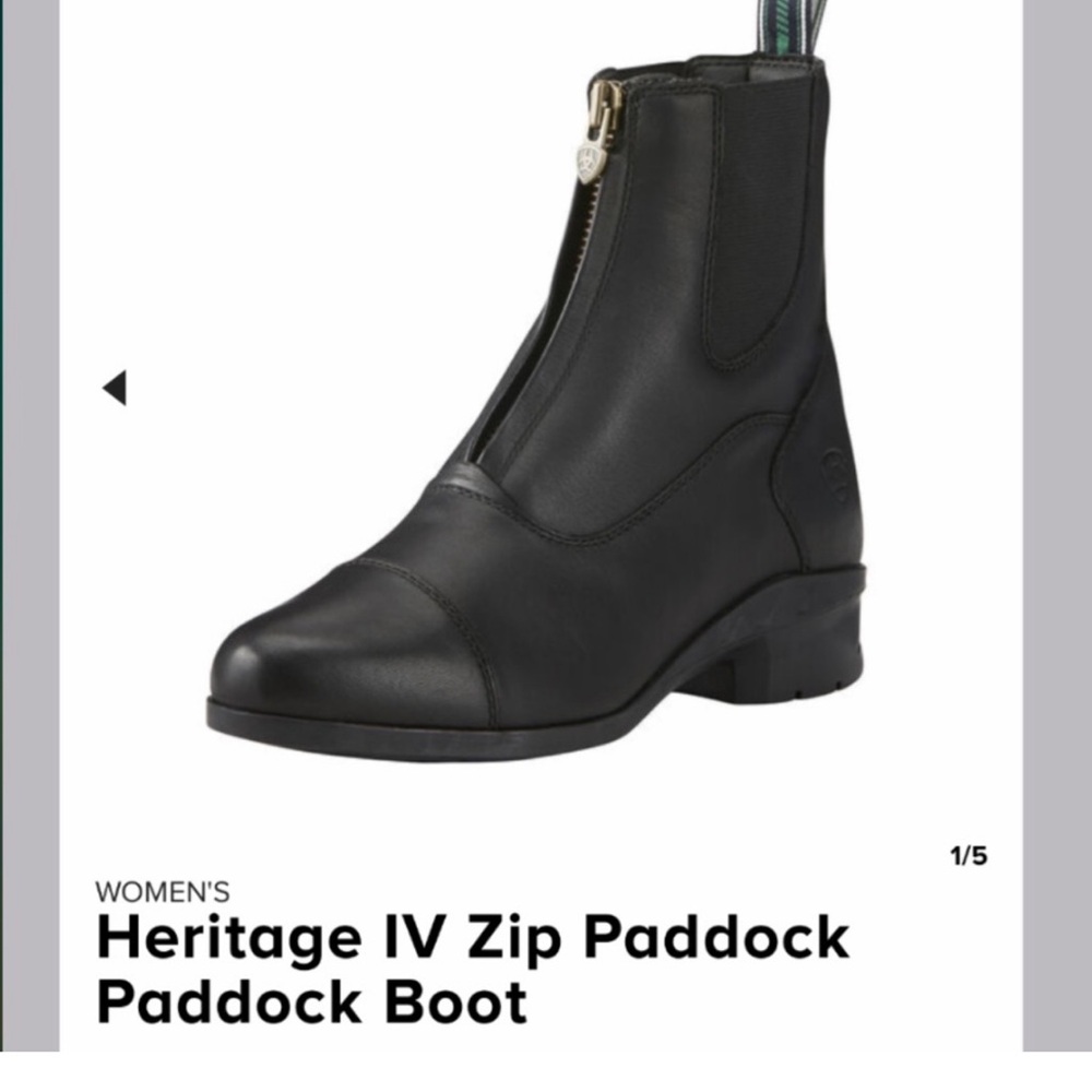 Ariat Women's Heritage IV Black Ankle Boots